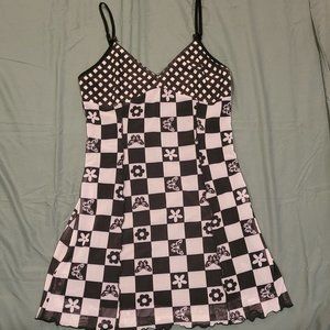 forever 21 black and white dress
